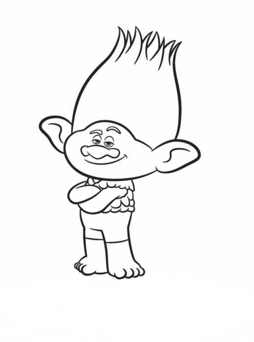 Free Trolls Coloring Pages