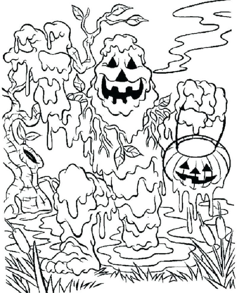 Free Zombie Coloring Pages