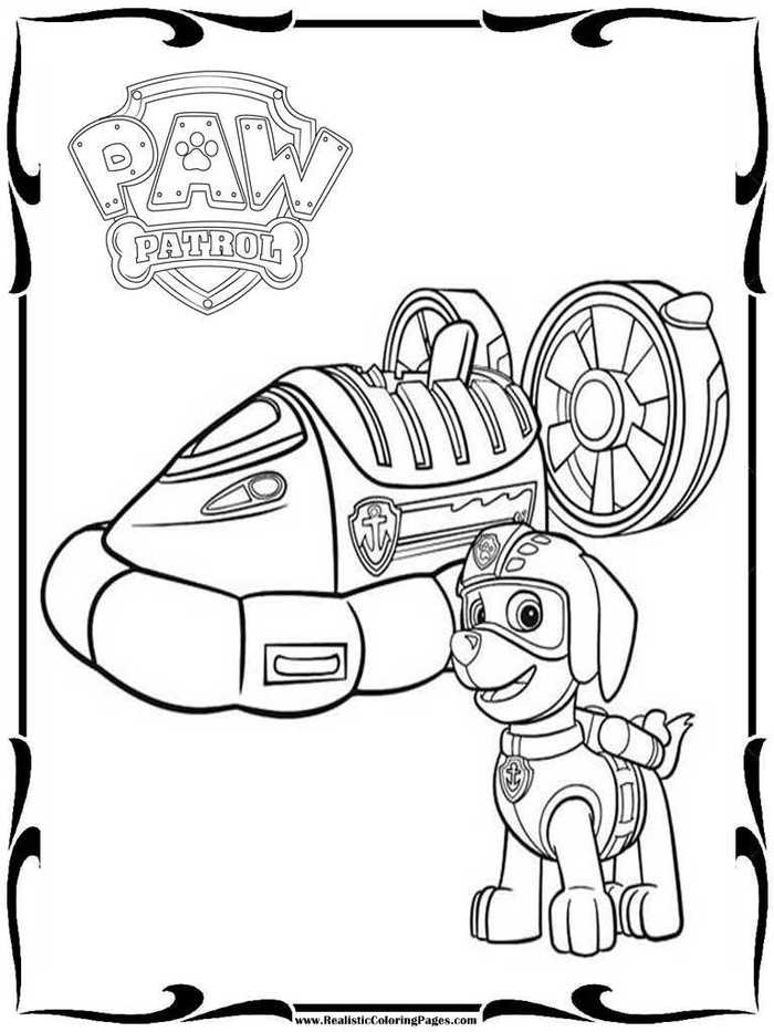 Free Paw Patrol Coloring Page To Print 768x1024