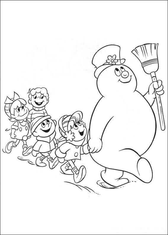 Frosty The Snowman Coloring Pages Printable