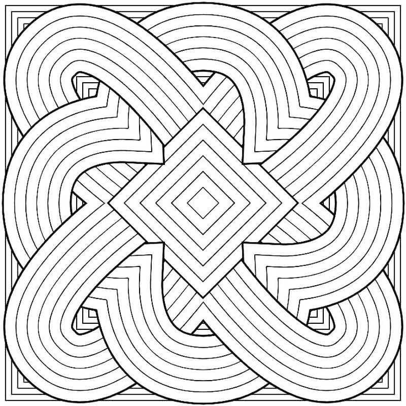 Geometric Coloring Pages Adults