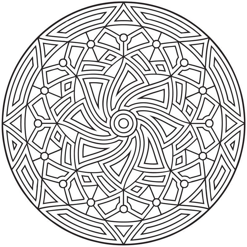 Geometric Coloring Pages For Adults