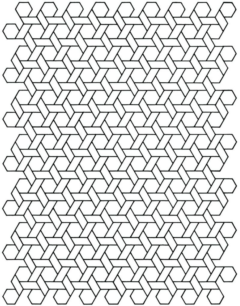 Geometric Pattern Coloring Pages