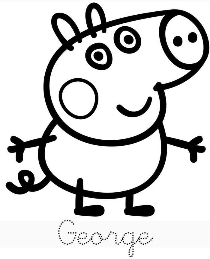 George Peppa Pig Coloring Pages 2