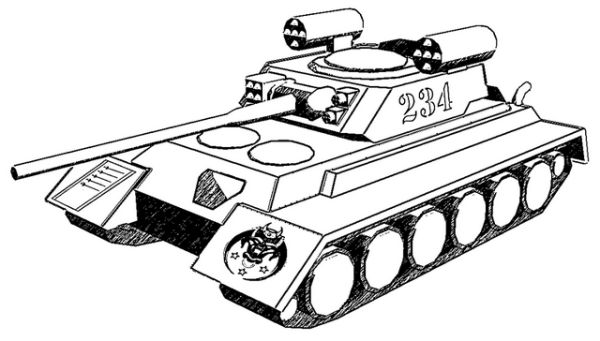 German super heavy tank coloring pages