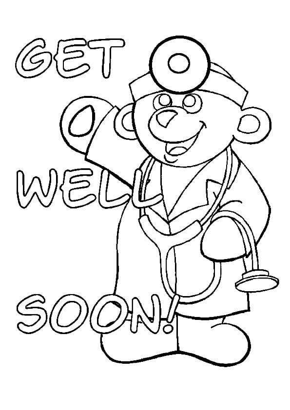 Get Well Soon Coloring Pages Free