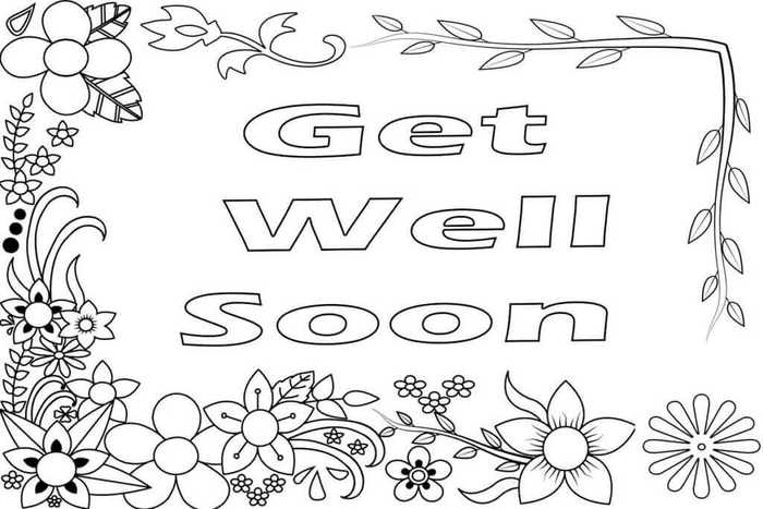 Get Well Soon Coloring Pages Printable