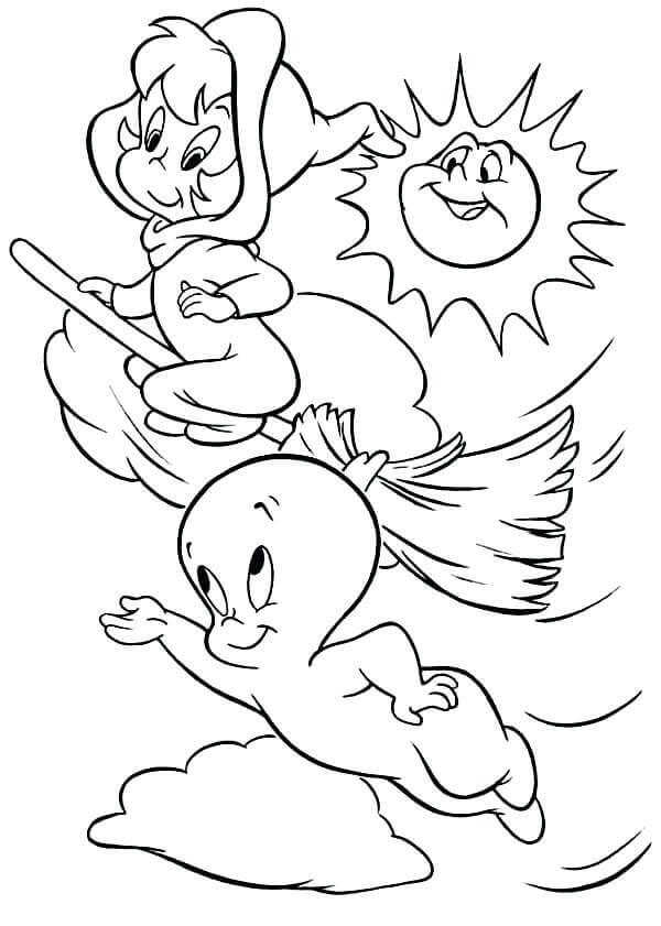 Ghost Coloring Pages For Preschoolers