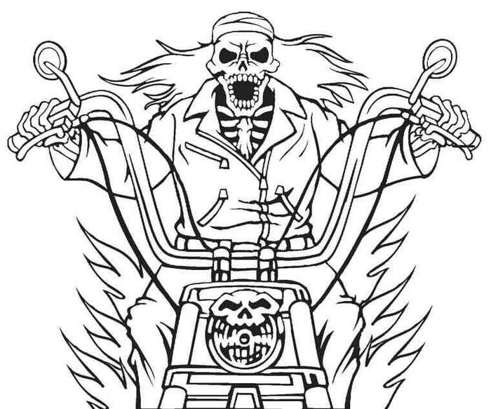 Ghost Rider Coloring Pages