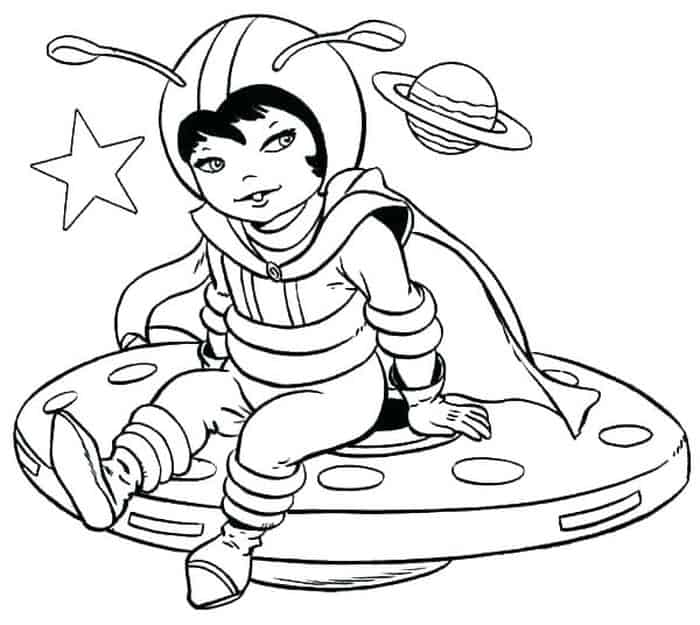 Girl Astronaut Coloring Pages