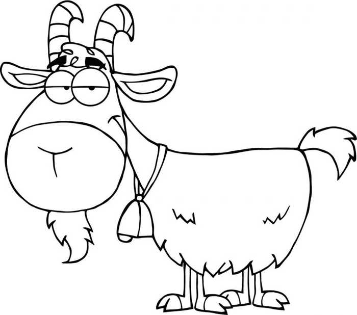 Goat Animal Coloring Pages