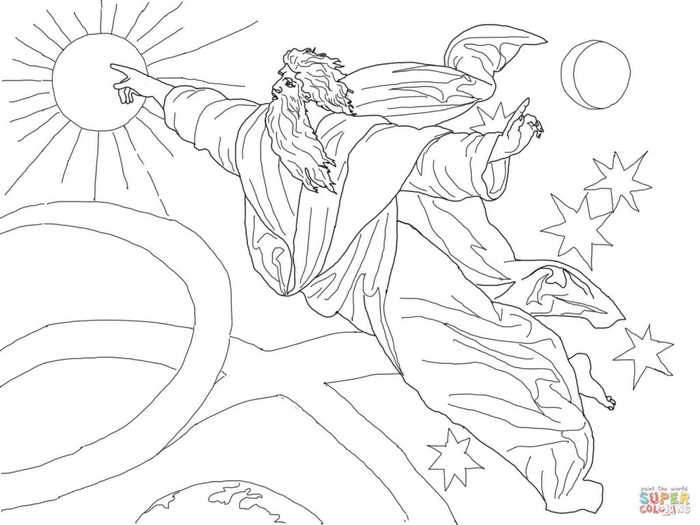 Gods Creation Coloring Pages