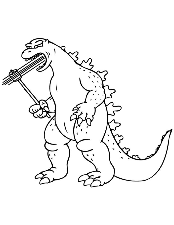 Godzilla Coloring Pages