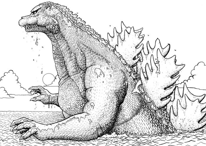 Godzilla Coloring Pages