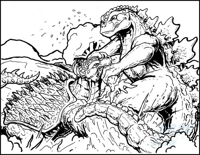 Godzilla Coloring Pages Free