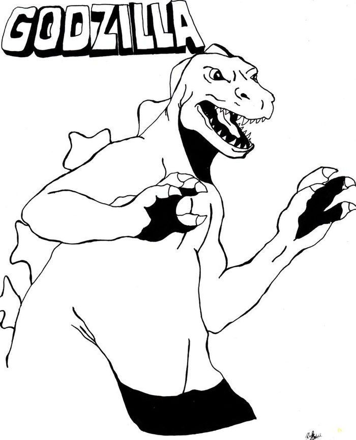 Godzilla Coloring Pages Muto