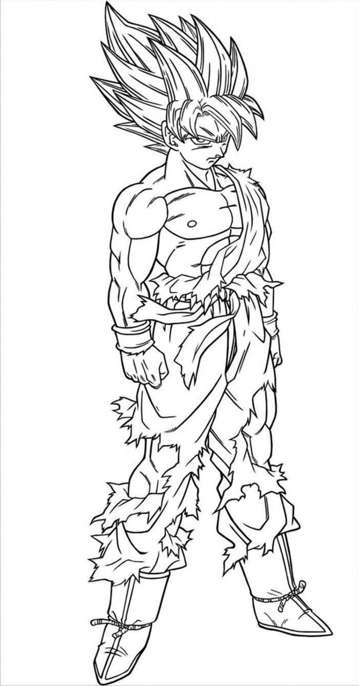 Goku Printable Coloring Pages