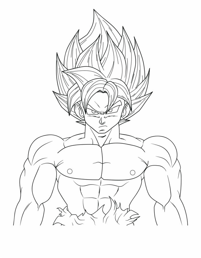 Goku Super Saiyan Coloring Pages