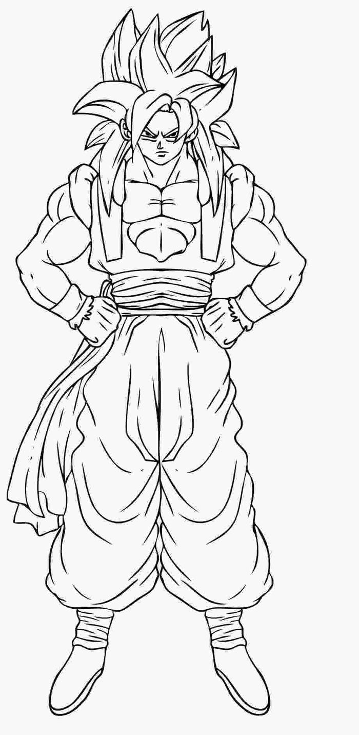 Goku Super Saiyan Coloring Pages