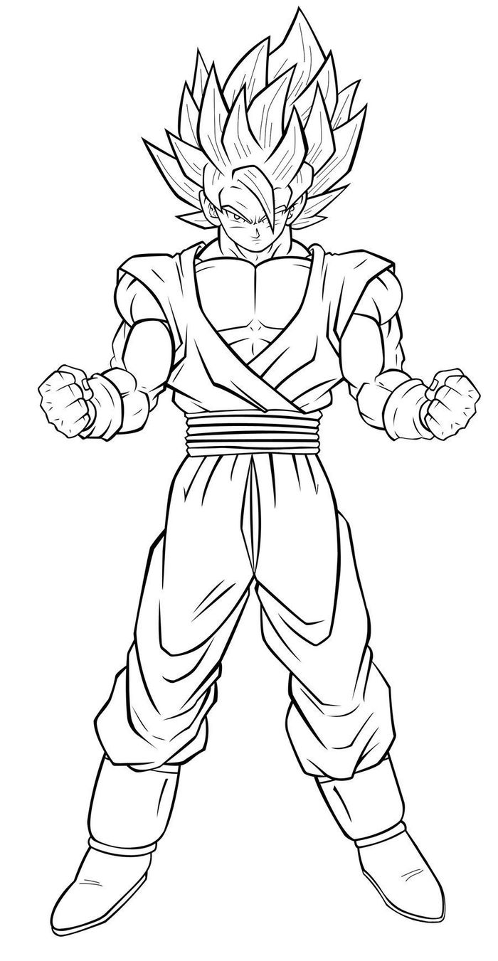 Goku Super Saiyan Coloring Pages