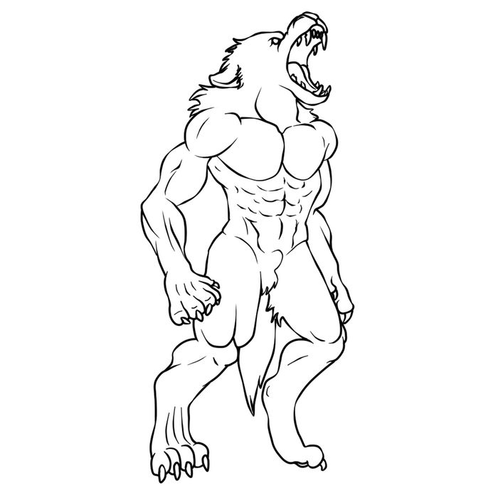 Goosebumps Werewolf Coloring Pages