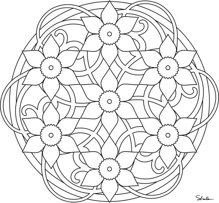 Gorgeous Flower Mandalas For Kids