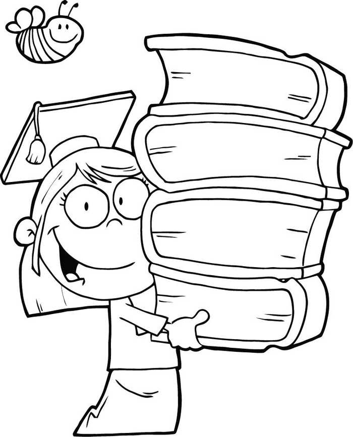 Graduation Kindergarten Coloring Pages