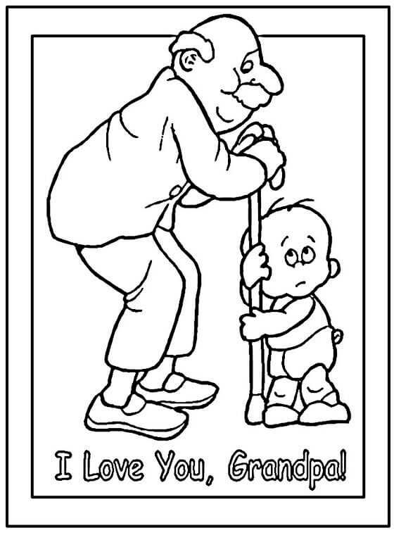 Grandpa Coloring Pages