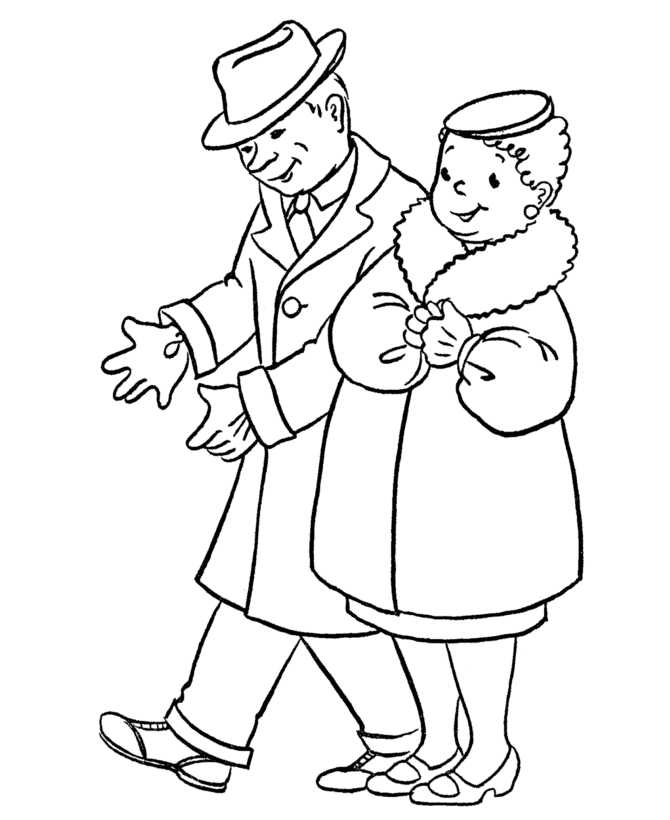 Grandparents Coloring Pages