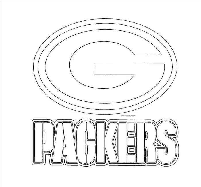 Green Bay Packers Logo Coloring Page