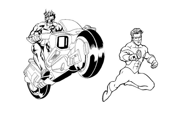 Green Lantern Coloring Page