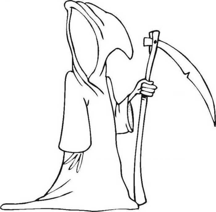 Grim Reaper Coloring Pages