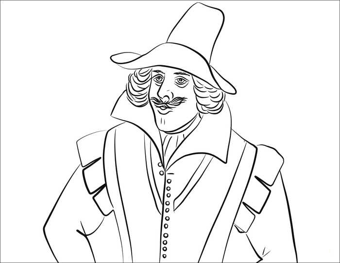 Guy Fawkes Coloring Pages