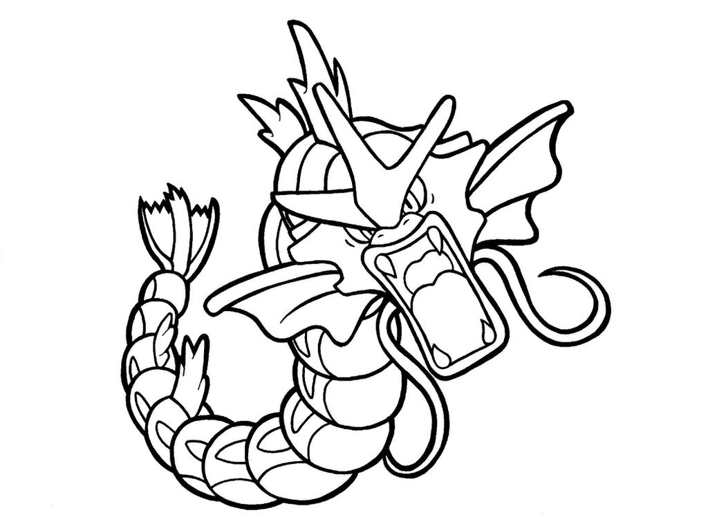 gyarados coloring pages to print