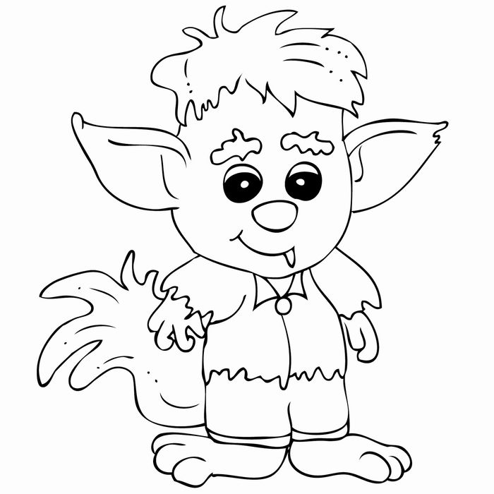 Halloween Coloring Pages For Kids Werewolf Vapire