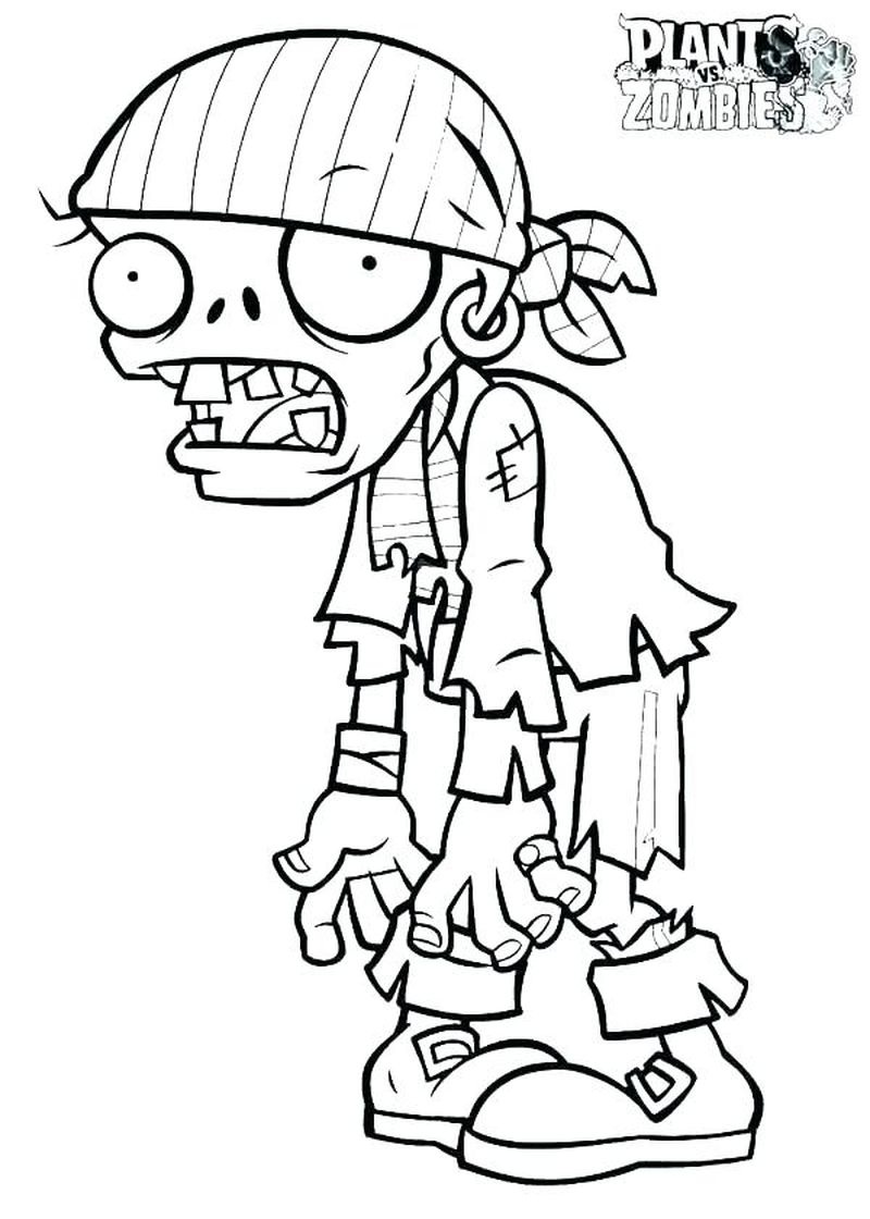 Halloween Zombie Coloring Pages