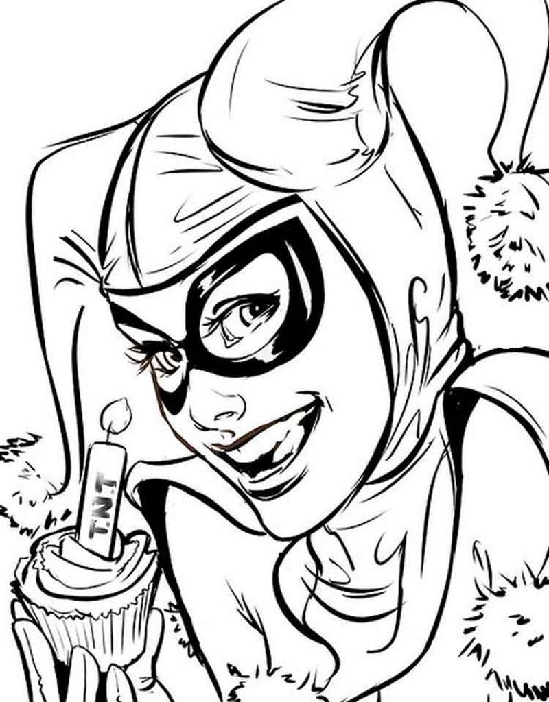 Harley Quinn Coloring Pages Printable