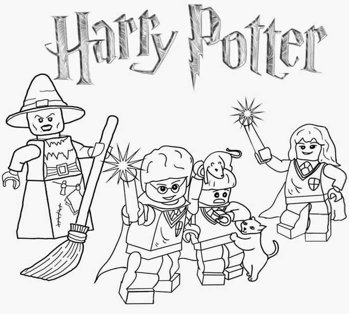 Harry Potter Lego Coloring Page