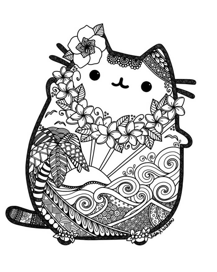 Hawaiian Pusheen Fan Art Pusheen Pinterest Gallery