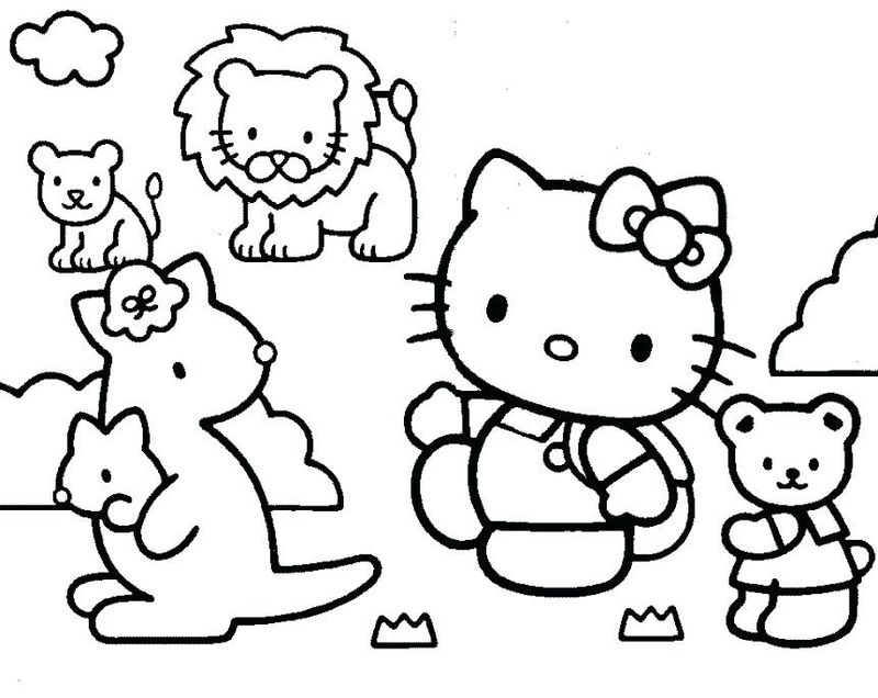 Hello Kitty Coloring In Pages