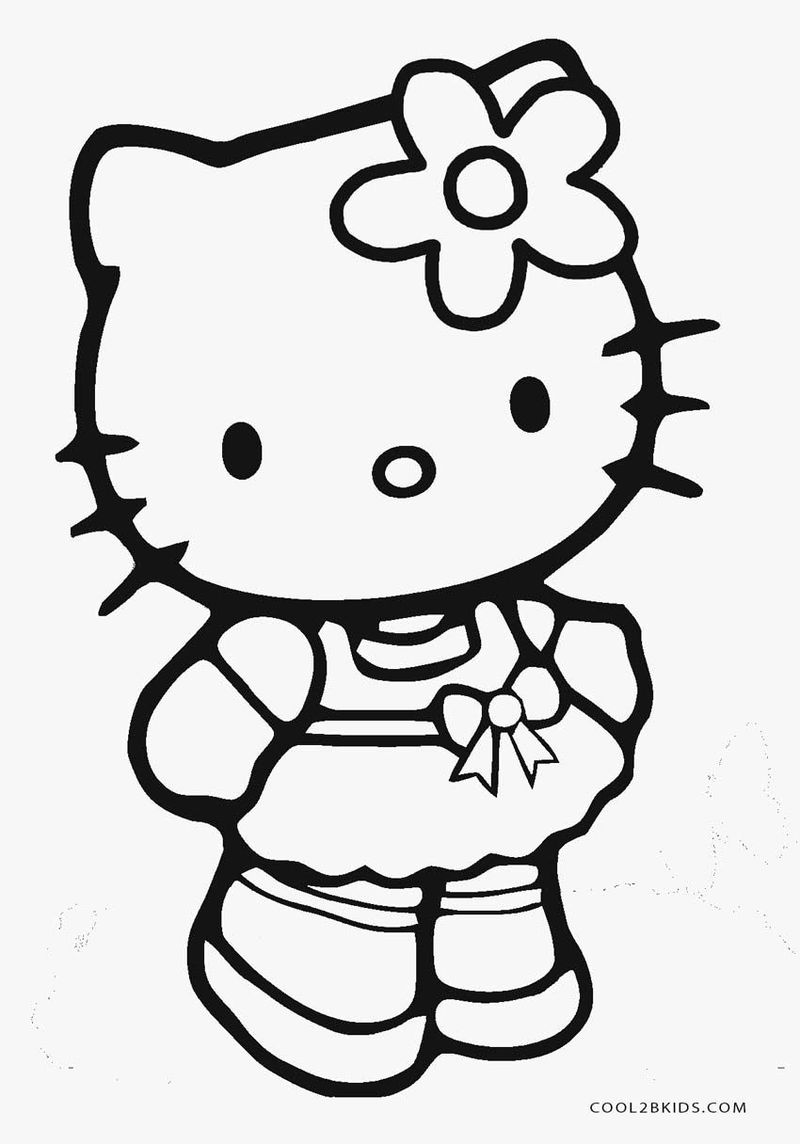 Hello Kitty Coloring Pages