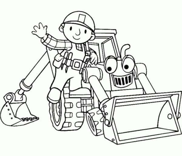 Hi bob the builder coloring pages