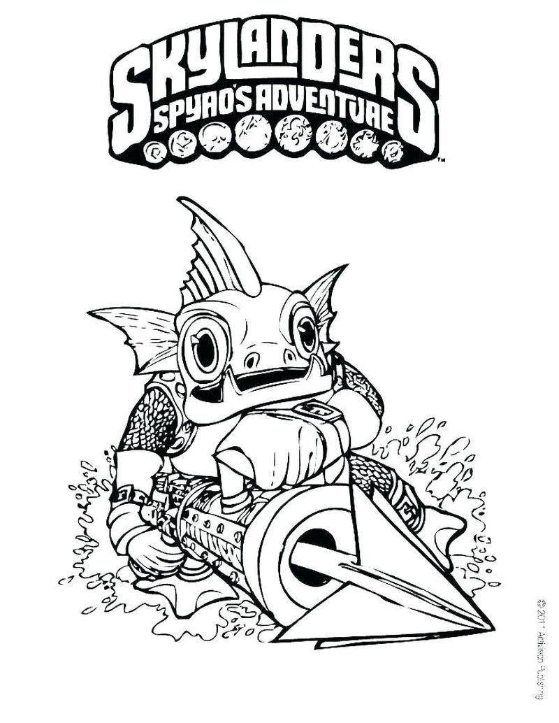 Hot Head Skylanders Giants Coloring Pages