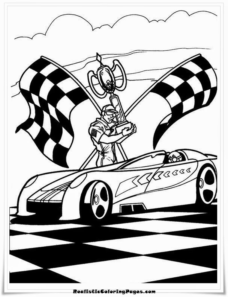 Hot Wheels Cars Coloring Pages Free