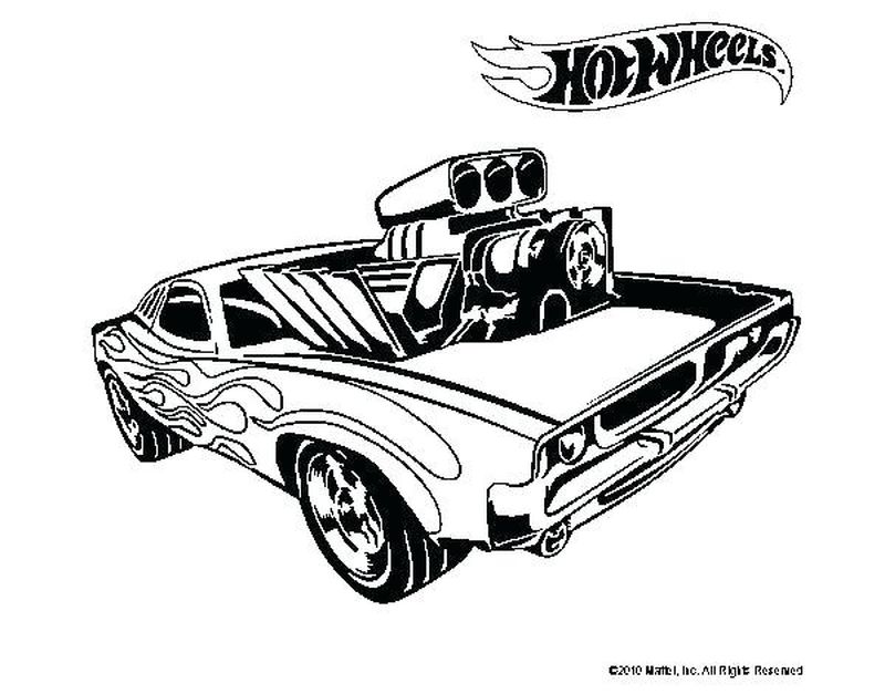 Hot Wheels Coloring Pages For Kids