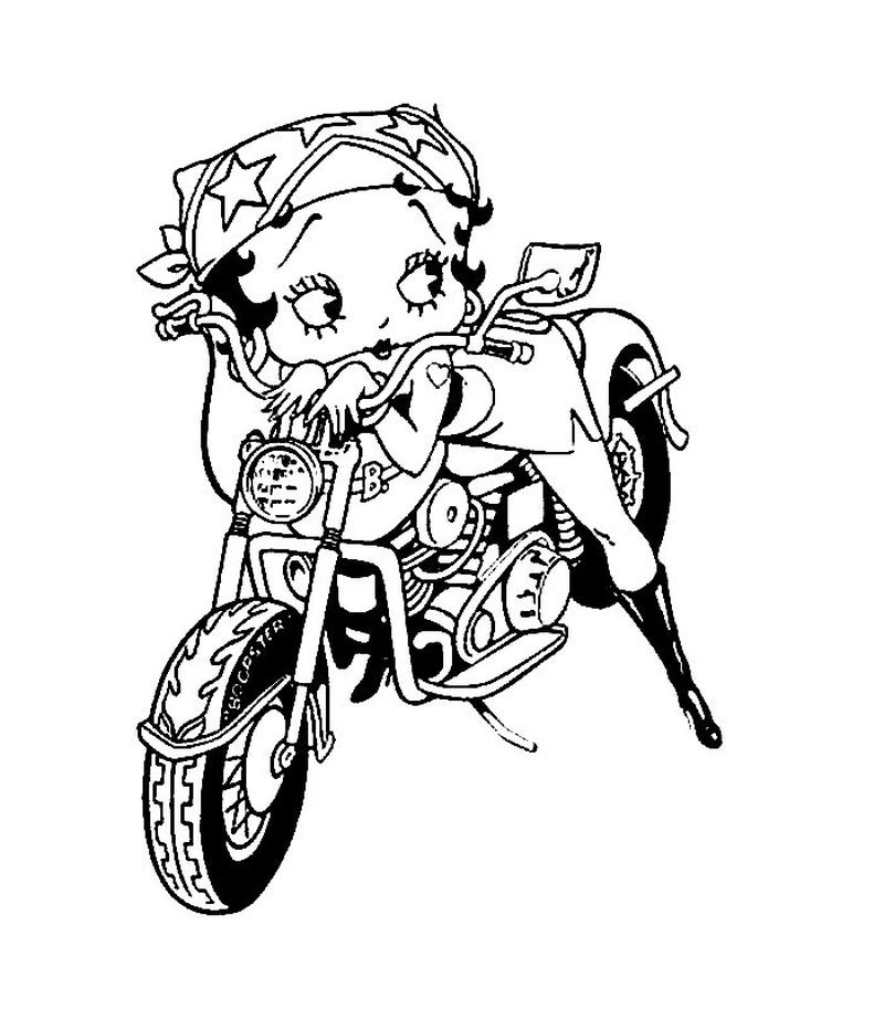 Hot Wheels Motorcycle Coloring Pages 1