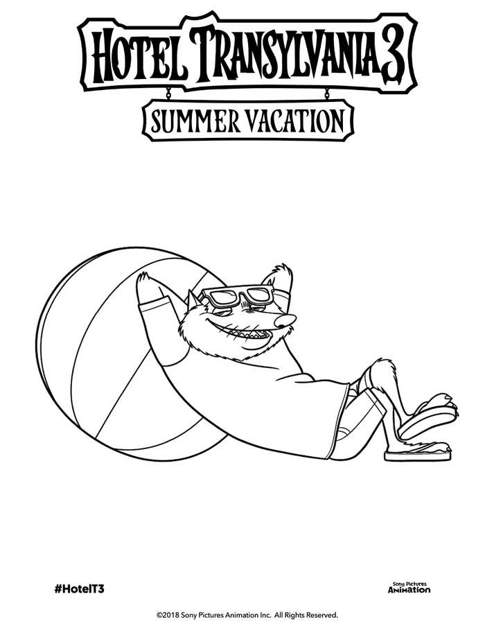 Hotel Transylvania Coloring Pictures Wayne