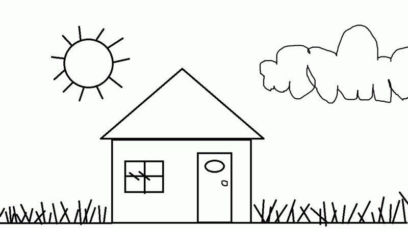 House Coloring Sheet