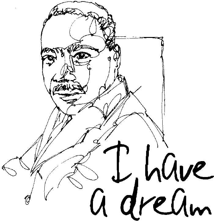 I Have A Dream Mlk Coloring Pages