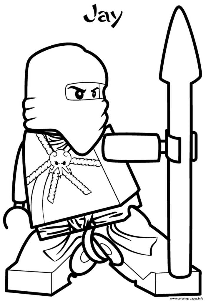 Jay Ninjago Coloring Pages